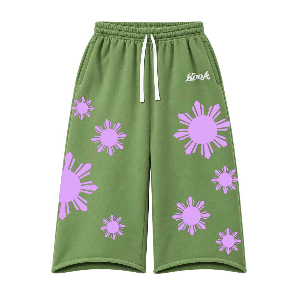 KODA "HERITAGE" 3/4 SWEATPANTS - UBE MATCHA